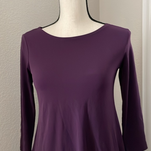 Alfani Petite extra small 3/4 sleeve pullover tunic top. Longer hem in back - Picture 2 of 8